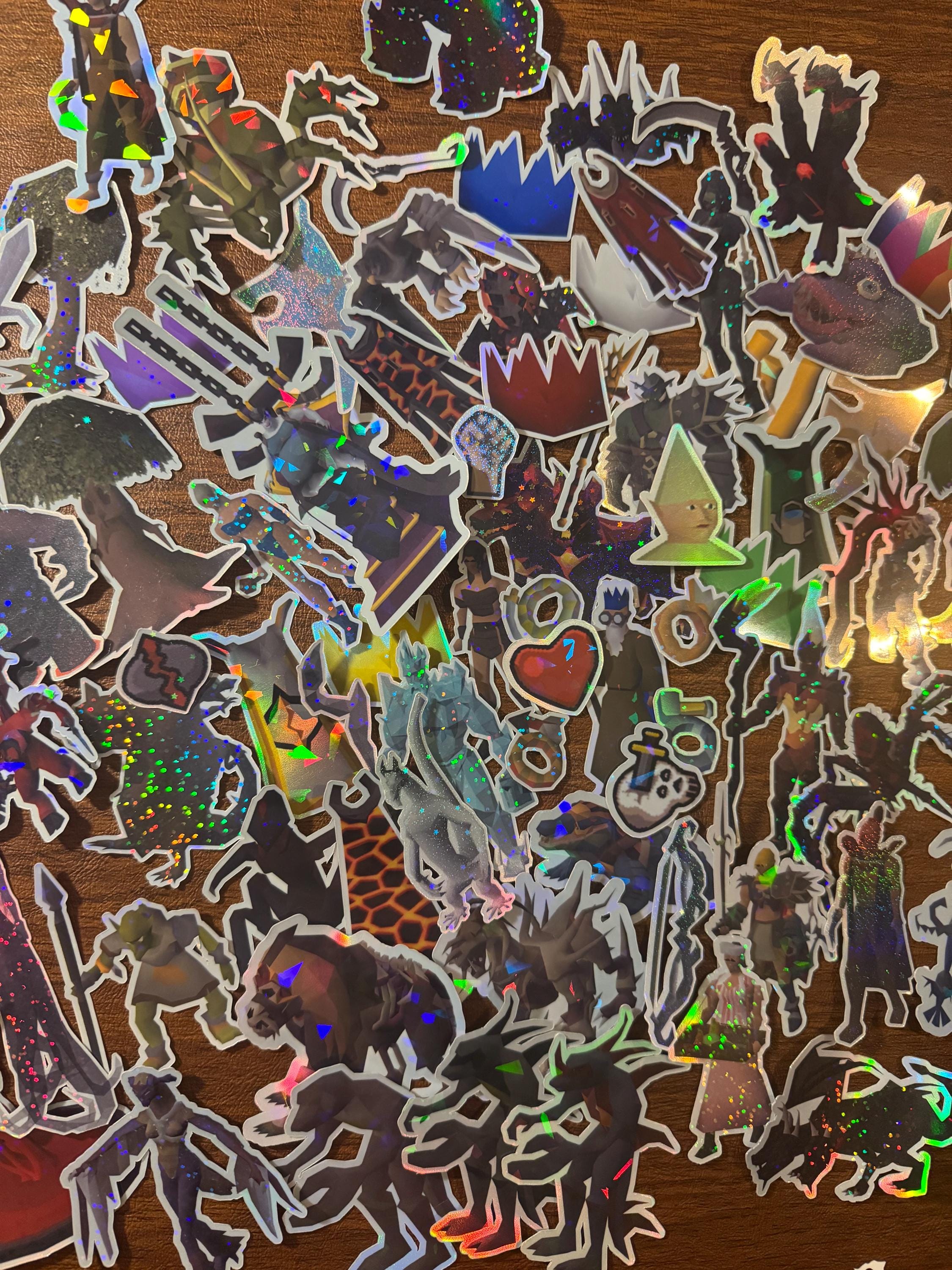 Custom Old School Runescape Holographic Stickers: OSRS Sprite Pack - Etsy
