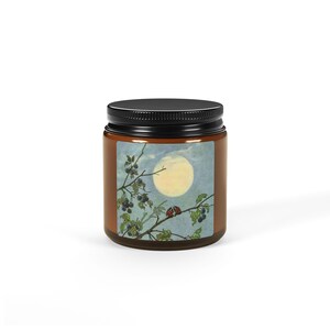 Hand-Poured Scented Soy Candle - Relaxing Home Decor, Gift for Her, Eco-Friendly, Aromatherapy, Multi-Size Amber Jar