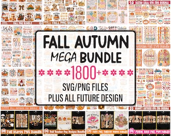 Fall Autumn Mega SVG Bundle SVG, 1800+ Autumn Designs, Thanksgiving Svg Bundle, Christian Fall SVG, Pumpkin Sublimation download