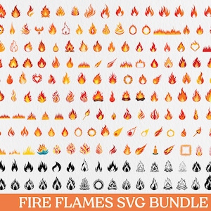 Fire Flames Svg Bundle, Fire ClipArt, Fire Svg Cut Files, flame silhouette Fire Flames Svg, Flames Frame Svg, Fire Frame Svg, Fire Png, Line