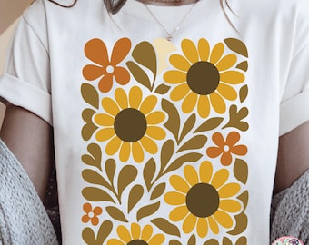 Boho abstrakcyjny kwiatowy ClipArt Png, bukiet kwiatowy Png, sublimacja retro boho kwiatowy wzór, chrześcijańska grafika boho kwiatowa, boho PNG Clip Art
