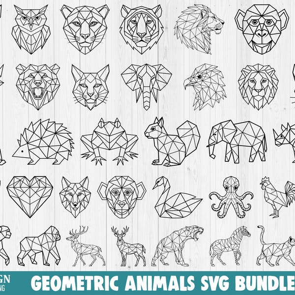 Polygon Animal - Etsy