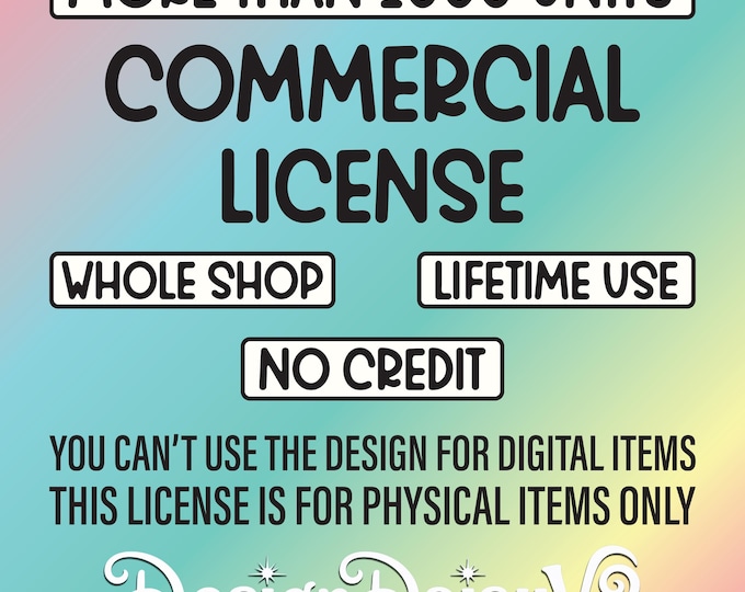 License Design Designdaisyv2 Commercial License for All Designs Unlimited Usage - Etsy