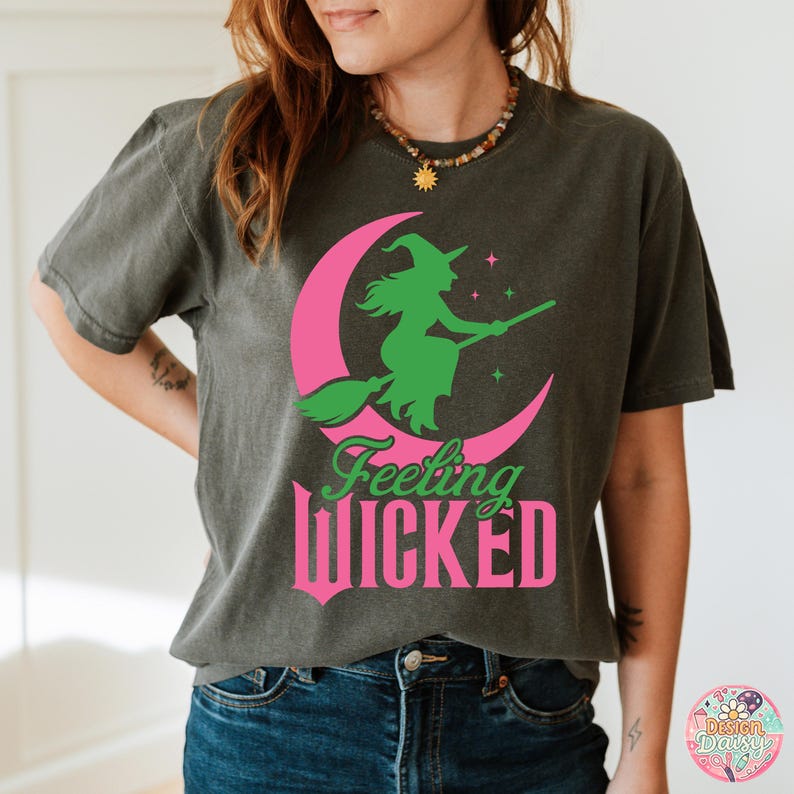 Wicked T-shirt Svg Png Bundle, Wicked Pink and Green Shirts, Wizard ...
