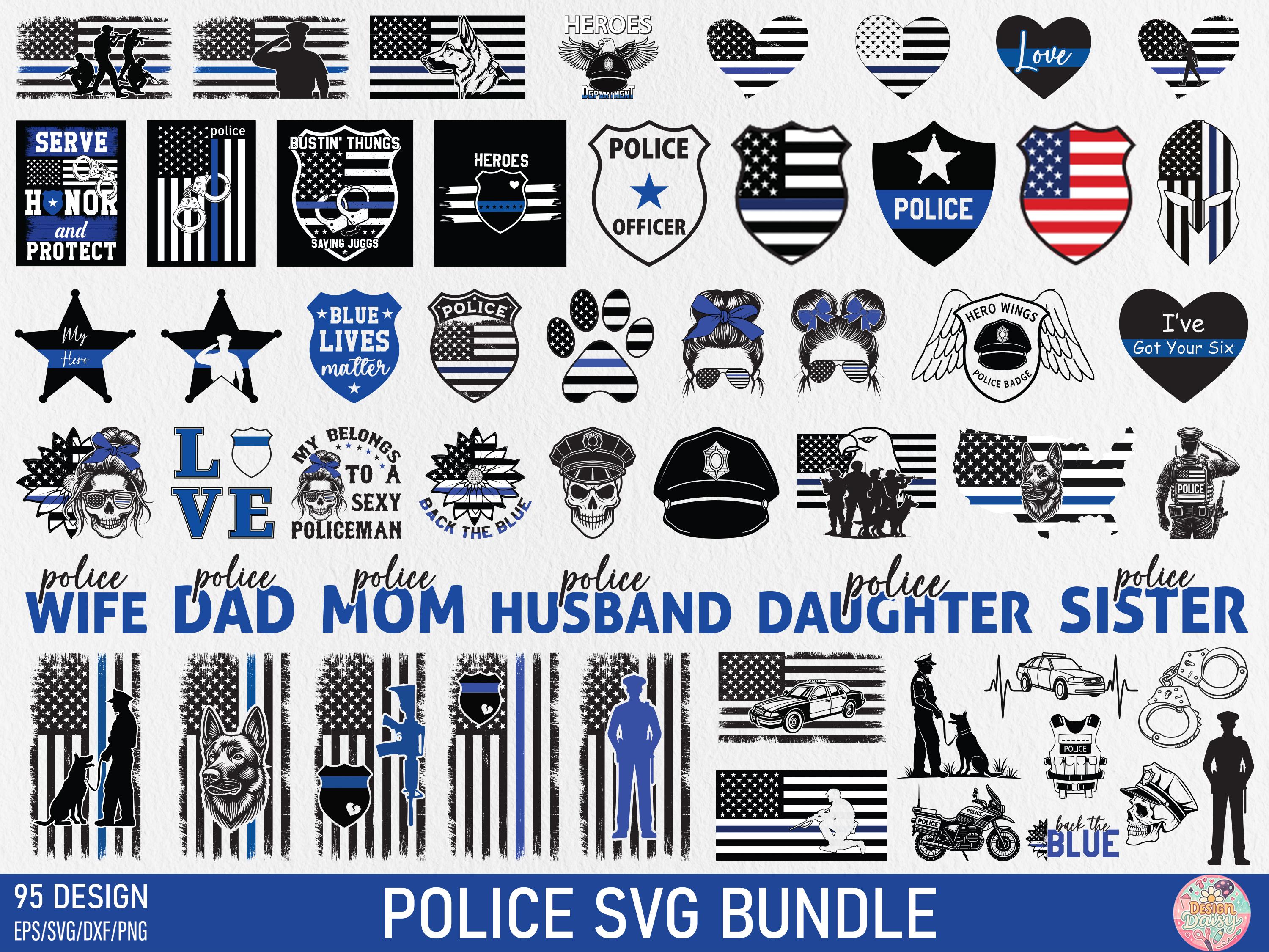 Police Officer SVG, Police T-shirt Bundle Thin Blue Line SVG, Special Police Back the Blue cut files, Police badge , USA veteran Flag