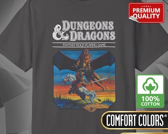 D&D Vintage Graphic Tee (#2) Dungeons and Dragons 1974 70s 80s Retro - Comfort Colors T-Shirt