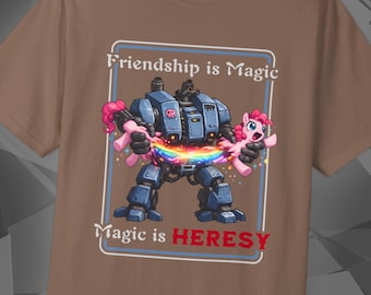 La magia es herejía, purga herejes, camiseta de wargames, pintura de miniaturas, wargames oscuros y sombríos, regalo para jugadores de juegos de mesa