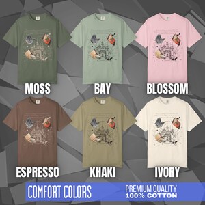 Comfort Colors unisex T-shirt featuring a Fourth Wing fantasy design inspired by the Empyrean Series. Premium quality 100% cotton shirt with a soft, relaxed fit, available in 14 colors and plus sizes. Bookish fantasy apparel inspired by Iron Flame, Onyx Storm, Basgiath War College, Dragon Riders, Fly or Die, and the Riders Quadrant, for fans of Violet Sorrengail, Xaden Riorson, and Rebecca Yarros.