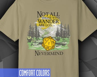 Survival Check RPG T-Shirt | LOTR D&D d20 Critical Fail | Dungeons and Dragons Tee