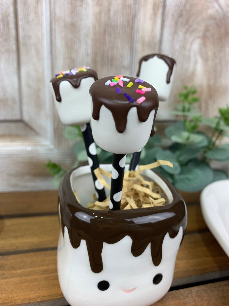 Fake Marsh Fake Marshmallows on a Stick Decorative Etsy