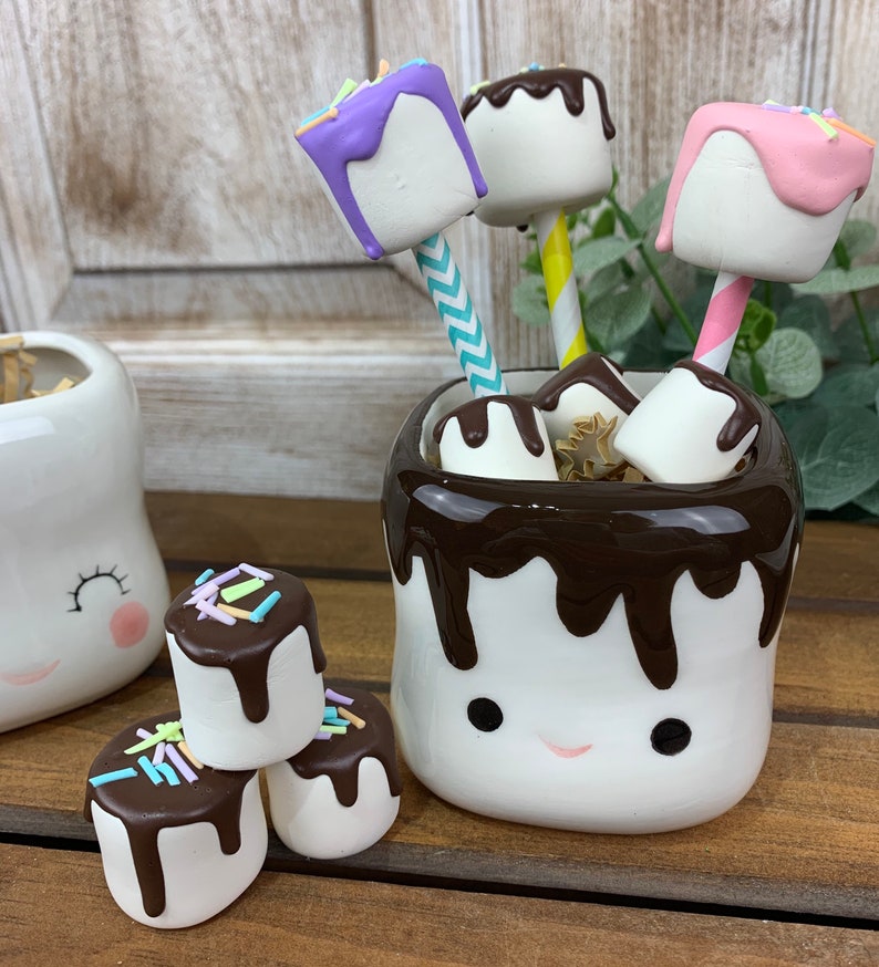 Fake Marsh Fake Marshmallows on a Stick Decorative Etsy