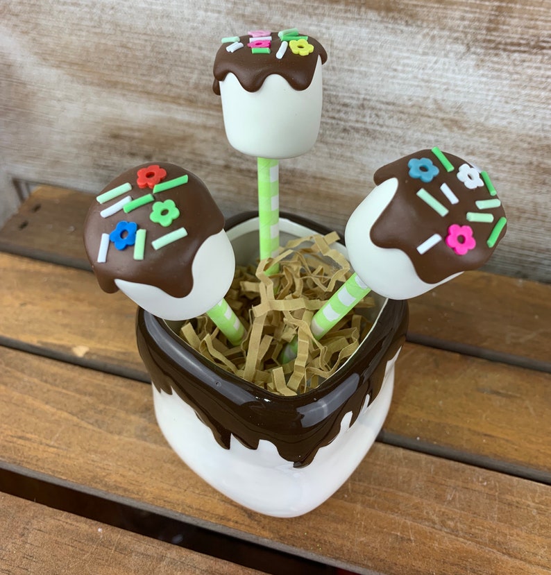 Fake Spring Marshmallows Fake Marshmallows on a Stick Etsy