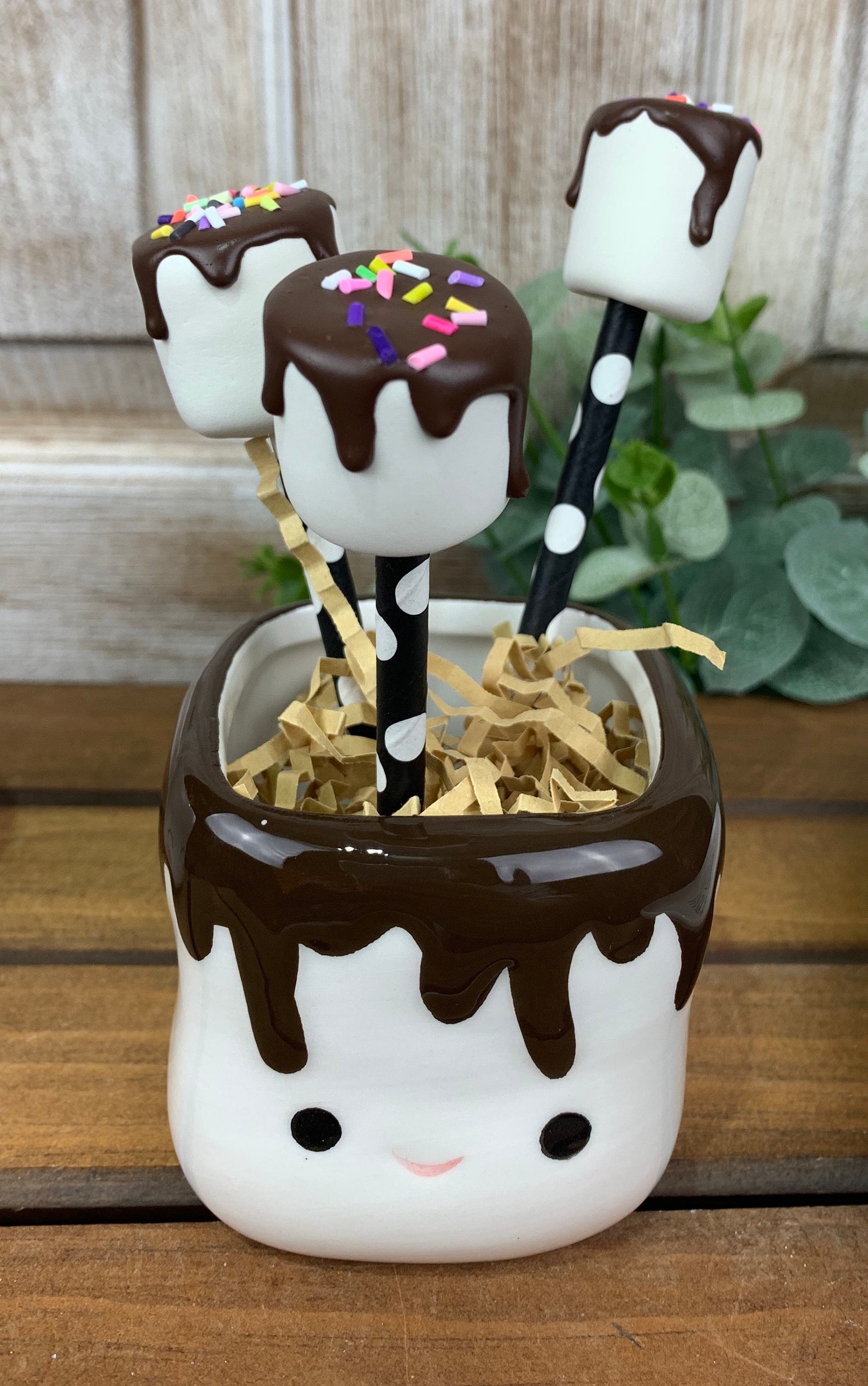 Fake Marsh Fake Marshmallows on a Stick Decorative Etsy