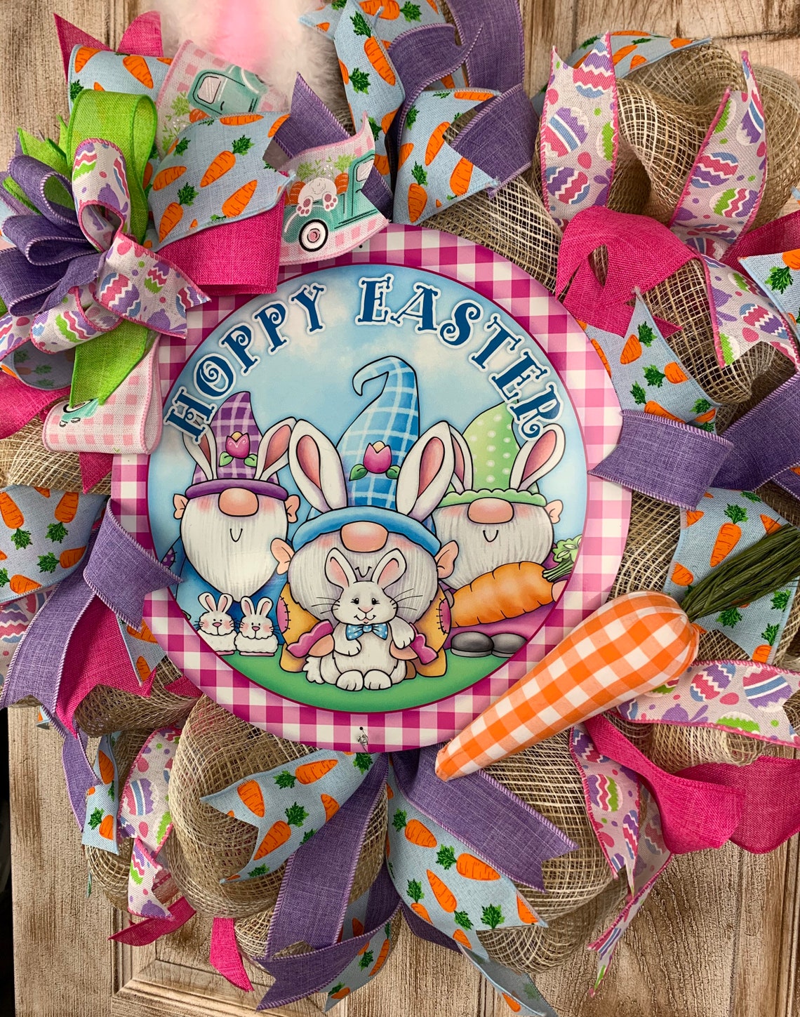 Easter gnome wreath easter wreath easter decor gnome bunny  etsy