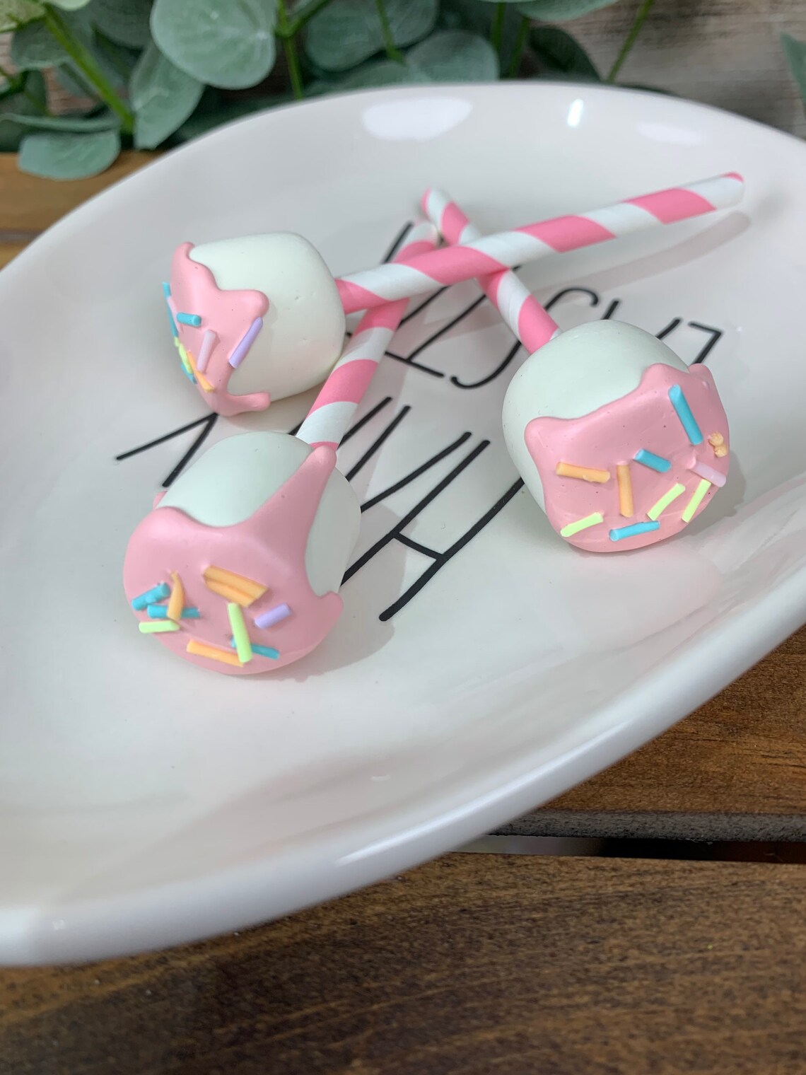 Fake marshmallows fake marshmallows on a stick decorative Etsy
