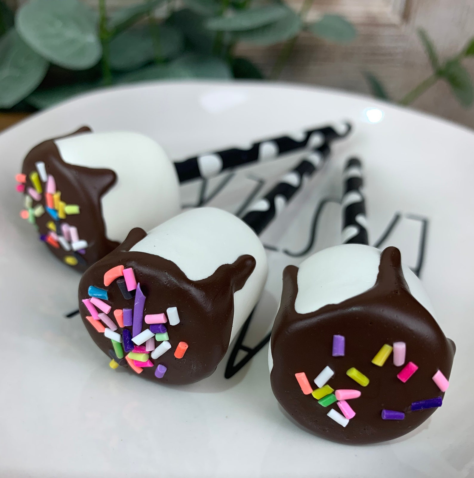 Fake Marsh Fake Marshmallows on a Stick Decorative Etsy