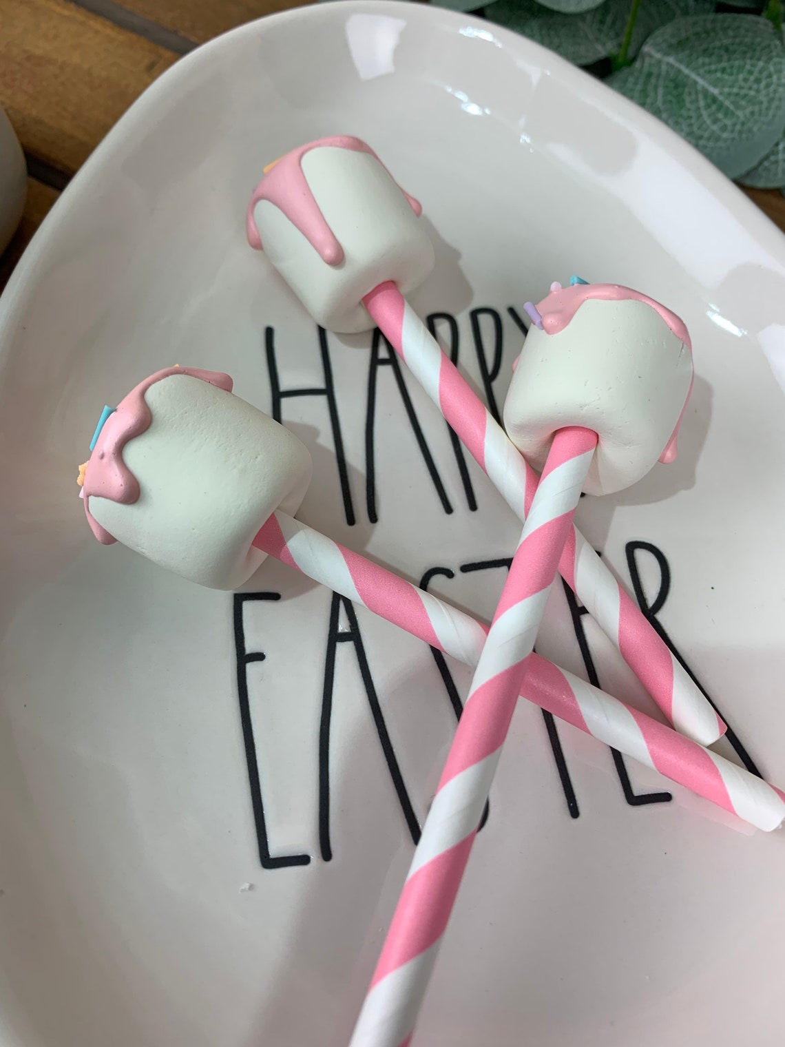 Fake marshmallows fake marshmallows on a stick decorative Etsy