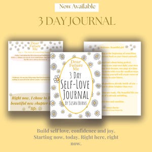 Dear Future me| 3- Day Self- Love Journal Printable