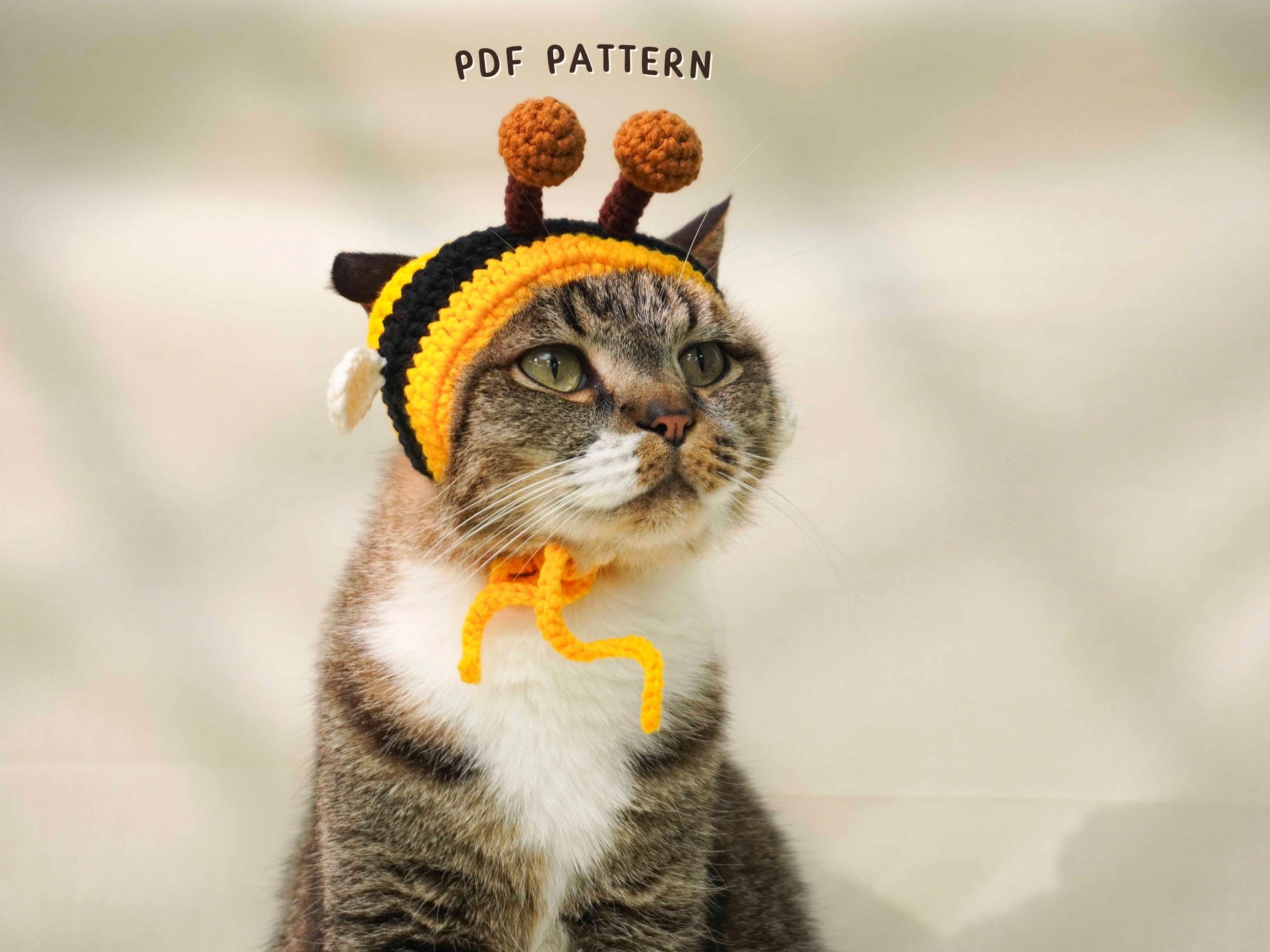 Furry Bee Emblem Wrap Tie Hat Bee Hat | Distressed Baseball Cap OR Ponytail Hat  main image 2