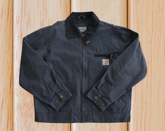 Detroit Jacket van gewassen canvas, zware werkkledingjas
