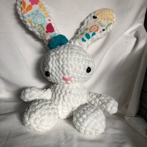 Big Squishy Handmade Bunny - Crocheted Bunny Stuffed Toy