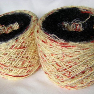 Speckle Sock Gradient / Mirror Gradient - Superwash BFL Nylon Fingering - Ajax Sock - Blood Spatter