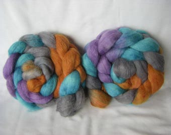 Alpaca Merino Silk Super Soft Spinning Fiber - Luxury Top Roving - Summer Daze