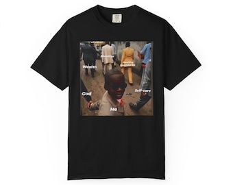 Meme "Elegir a Dios"... Camiseta divertida con meme - Camiseta con humor sobre la pudrición cerebral - Camiseta viral en internet - Camiseta con gráficos fáciles de identificar
