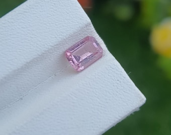 Natural Pink Spinel 1.08 ct – Emerald Cut from Tajikistan | Included | Untreated
