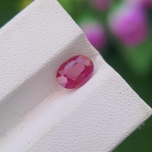 Natural Ruby Oval Cut 1.37 ct | Untreated Red Ruby from Afghanistan | Loose Gemstone for Jewelry