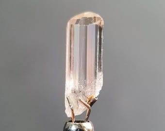 Natural Imperial Topaz Rough 4.10 ct | Untreated Light Orange Crystal from Katlang Pakistan | Raw Topaz