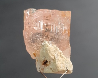 Natural Imperial Topaz Rough Crystal – Pinkish Orange, Imperial Topaz Specimen,  Raw Stone from katlang, Pakistan