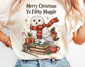 Merry Christmas Ya Filthy Muggle Comfort Colors Shirt
