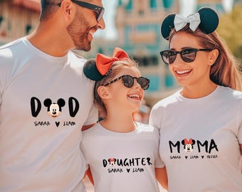 Aangepast T-shirt voor familievakantie: gepersonaliseerd bijpassend reis-T-shirt