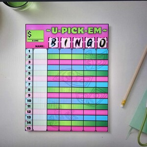 1-15 U~Pick~Em 50 sheets per pad.