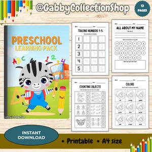Vorschul-Lernpaket | Fun & Edukative Seiten eBooks von Gabby's Collection