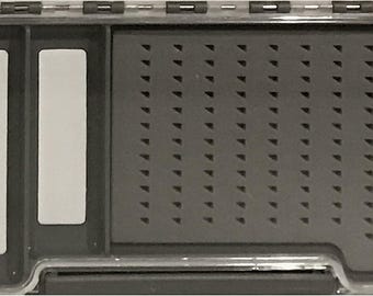 Fly Fishing Box Two-Sided Waterproof Easy Grip Foam Jig Fly Box 6 Compartments Diamond Cut