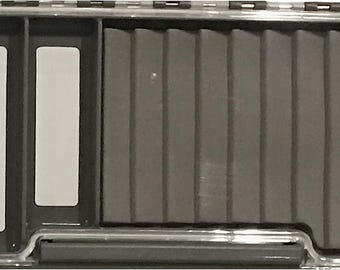 Fly Fishing Box Two-Sided Waterproof Easy Grip Foam Jig Fly Box 6 Compartments Ripple Cut