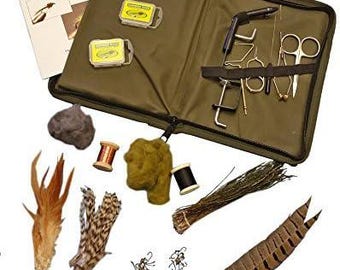 Zephr Fly Tying Sample Kit - Beginner Fishing Kit Tool Set