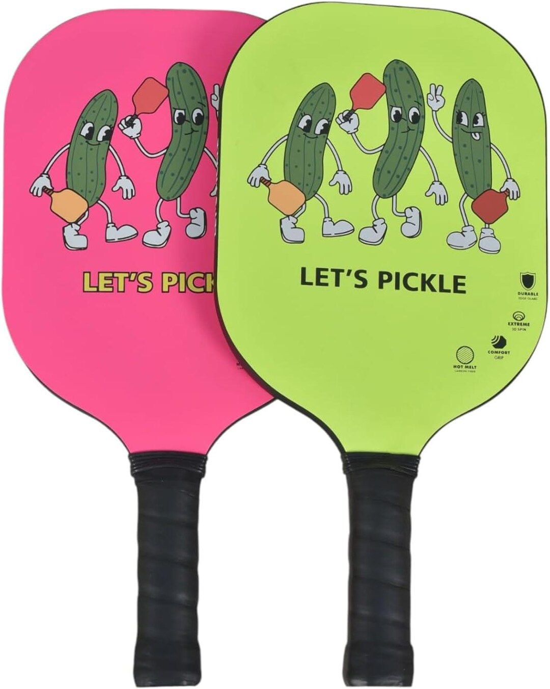 Pickle Racket Material Pickleball Paddles Set of 2 - Made of 3K Raw Carbon Fiber Material ...
