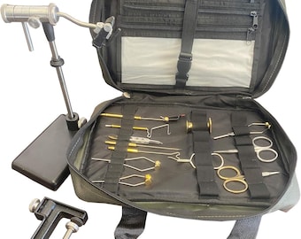 Zephr Travel Fly Tying Kit w/Travel Bag for Fly Tying or Tying Flies