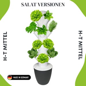 Hydroponic tower / Hydroponic system / Hydroponic tower / hydroponic system / Indoor / Outdoor / H-T Medium Salad Version