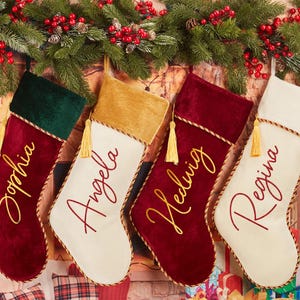 Family Christmas Stockings,Personalized Christmas Stocking,Monogram Stockings,Custom Stocking With Name, 2025 Holiday Stocking Decoration