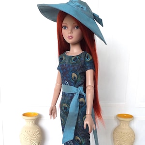 Fitted Dress And Hat for Ellowyne and Neema Dolls, 16” Robert Tonner Doll,