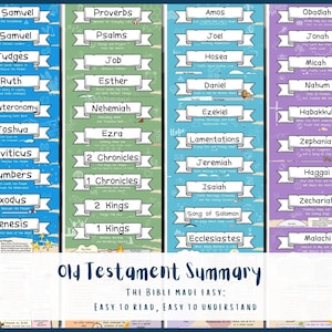 Old Testament Summary | Bible Study Guide for women and children | Bible Made Easy | Bible made simple for homeschooling | PDF |