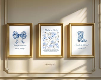 Quadri cristiani in stile Chinoiserie: Salmo 139, Proverbi 31 (Download digitale)