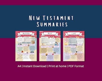 Guida allo studio della Bibbia del Nuovo Testamento: Pagine riassuntive (download digitale PDF)