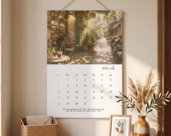 Vietnam Watercolor Calendar 2027 | Hanoi Hoi An Art Print (Digital PDF)