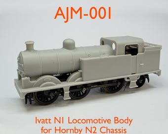 3D Printed Ivatt N1 Locomotive Body Kit OO Gauge – British Railways LNER Model for Hornby N2