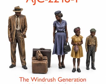 1950s Windrush Figures – New Arrivals Set 1 - High-Detail Resin Model Railway Set O/OO